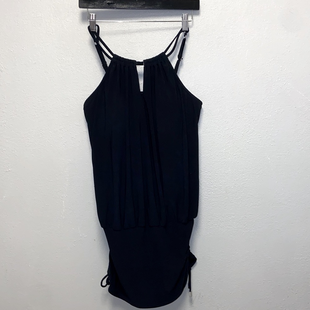 Magicsuit Susan Plus Size Black Double Strap Underwire Blouson Swimdress 3545 - Picture 3 of 12